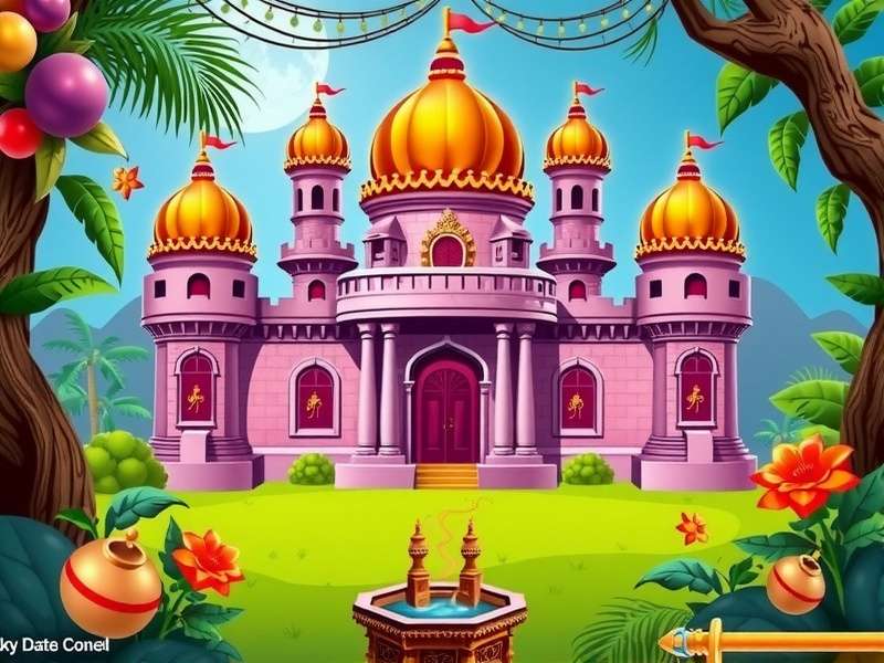 Mickey S Castle Escape game screenshot featuring Indian cultural elements